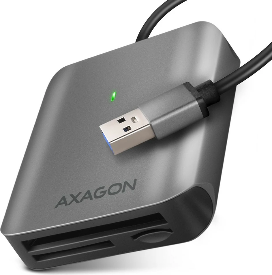 Lexues kartelash AXAGON CRE-S3, USB-A, 3 slote, USB 3.2 Gen 1, Gri