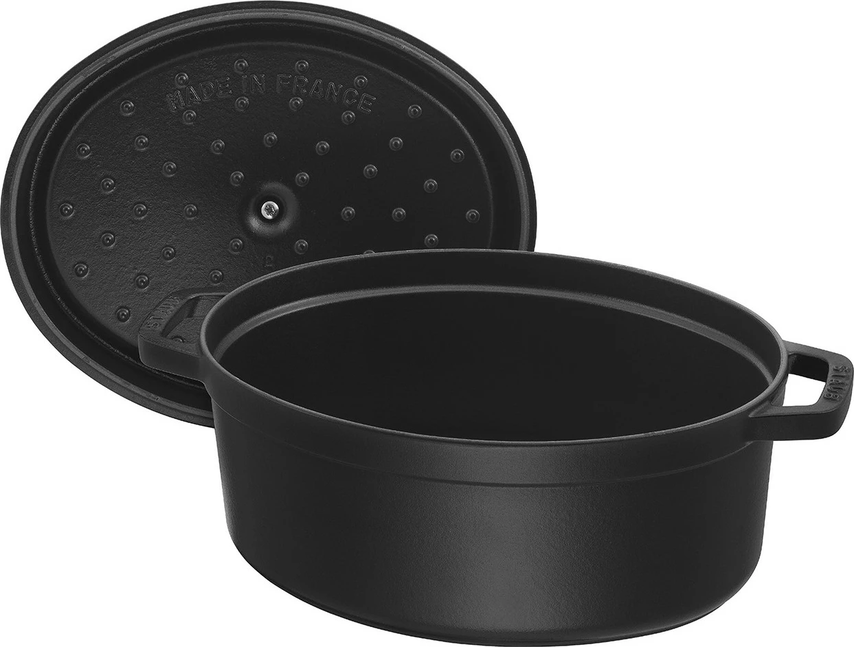 Tenxhere Staub La Cocotte 41cm, gize, e zezë