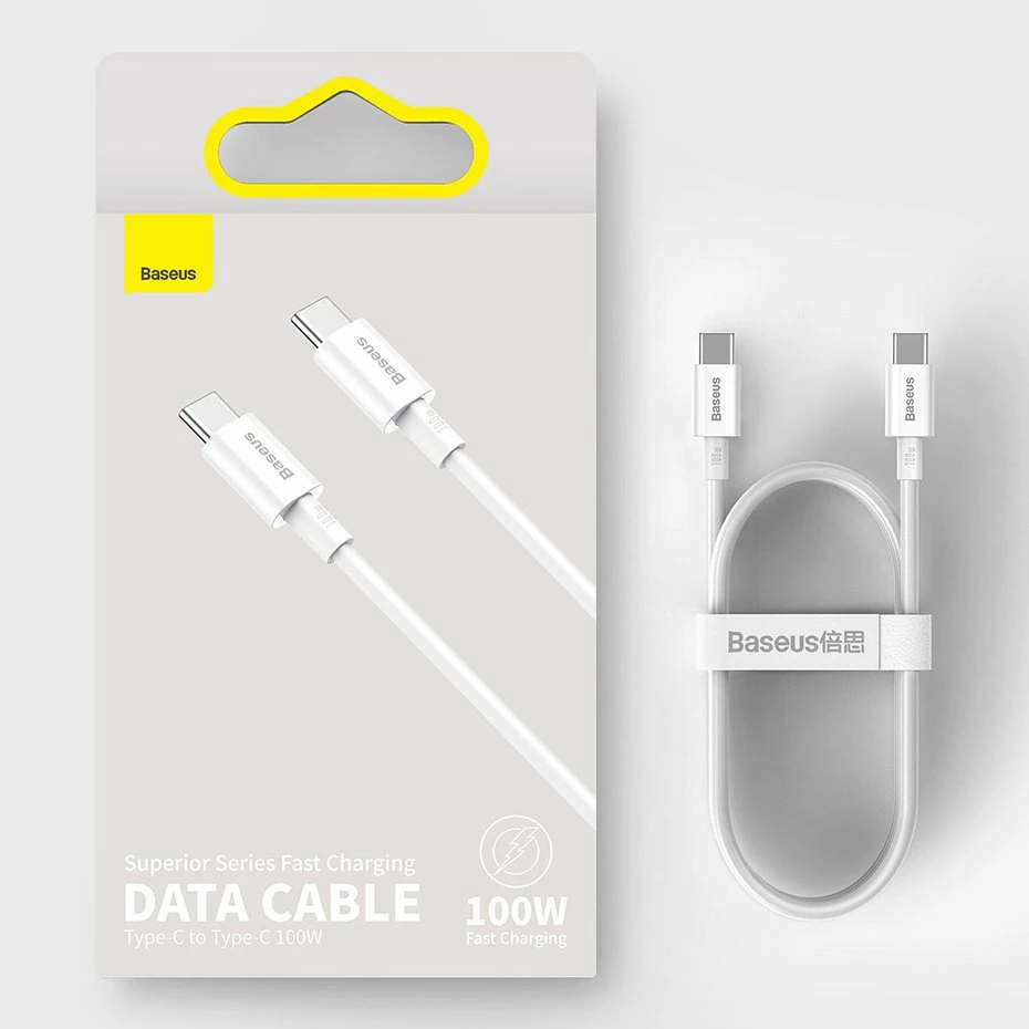 Kabllo USB-C në USB-C Baseus CATYS-C01, 2m, 100W, e zezë
