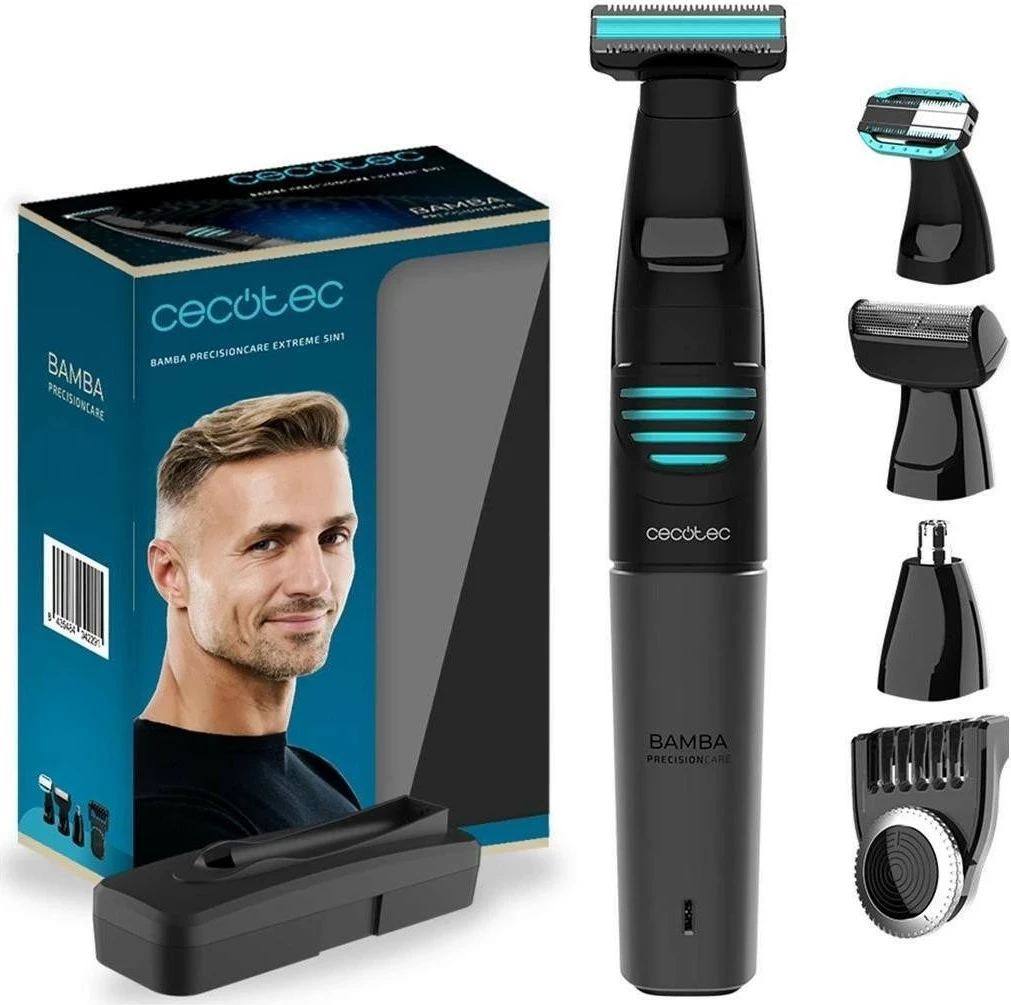 Trimer dhe golarkë Cecotec Bamba PrecisionCare Extreme 5-in-1, i zi