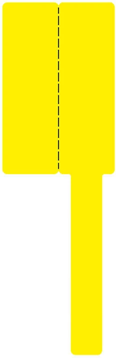 Etiketa termale NIIMBOT PL25*38+40-90, 90 copë, për printer Niimbot M2, e verdhë