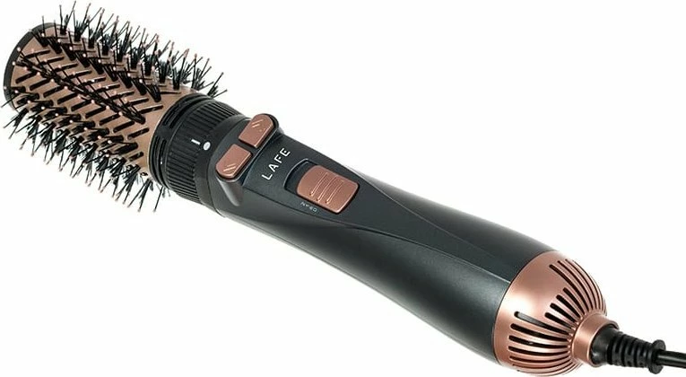 Styler flokësh Lafe Sleek & Shine, 1200 W, furçë ajri rrotulluese 40/50 mm, jonizim, ajër i ftohtë, set 2 copë, e zezë