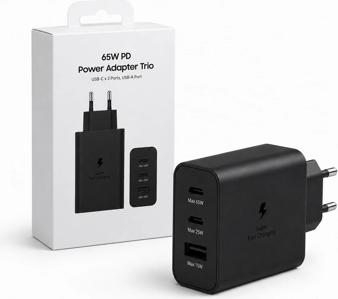 Karikues 65W PD Trio 2x USB-C + USB-A, EU Plug - i zi