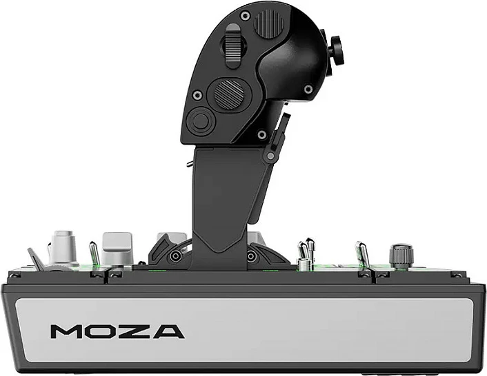 Panel throttle Moza Racing MTP, kontrollues për simulator fluturimi, i zi