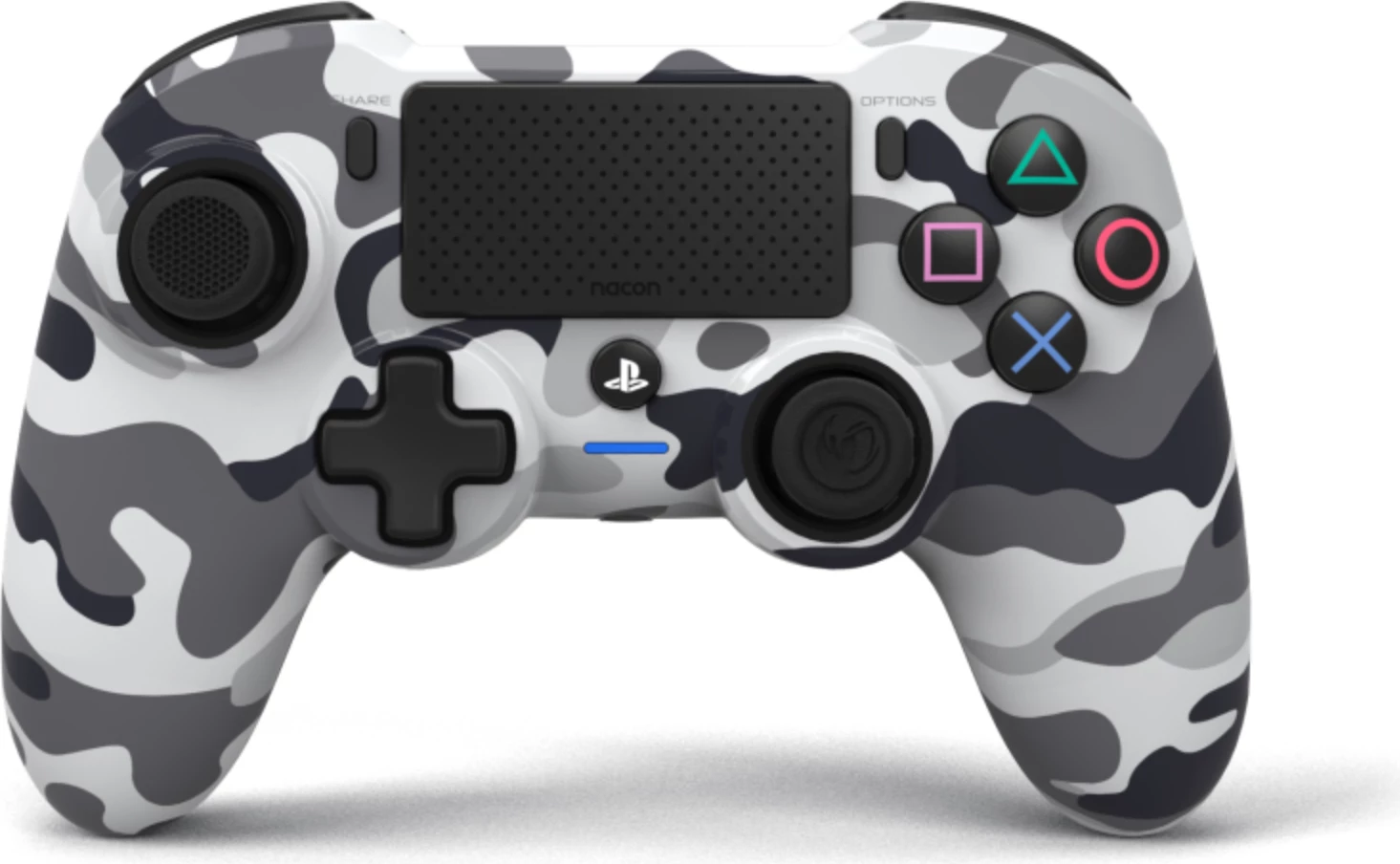 Kontroller wireless Nacon Asymmetric për PS4/PC, Bluetooth USB, 1200 mAh, Grey Camo