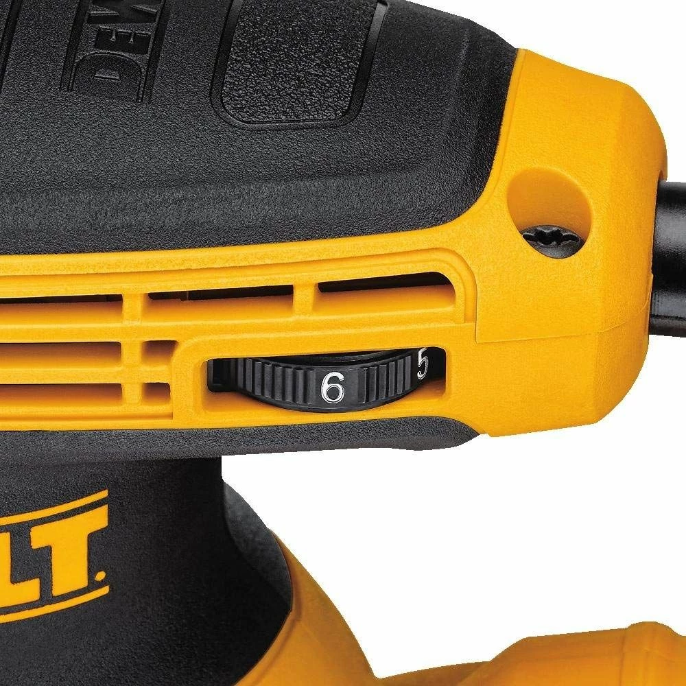 Lëmues orbital ekscentrik DeWalt DWE6423 125 mm 280 W me kontroll shpejtësie, verdhë/zi