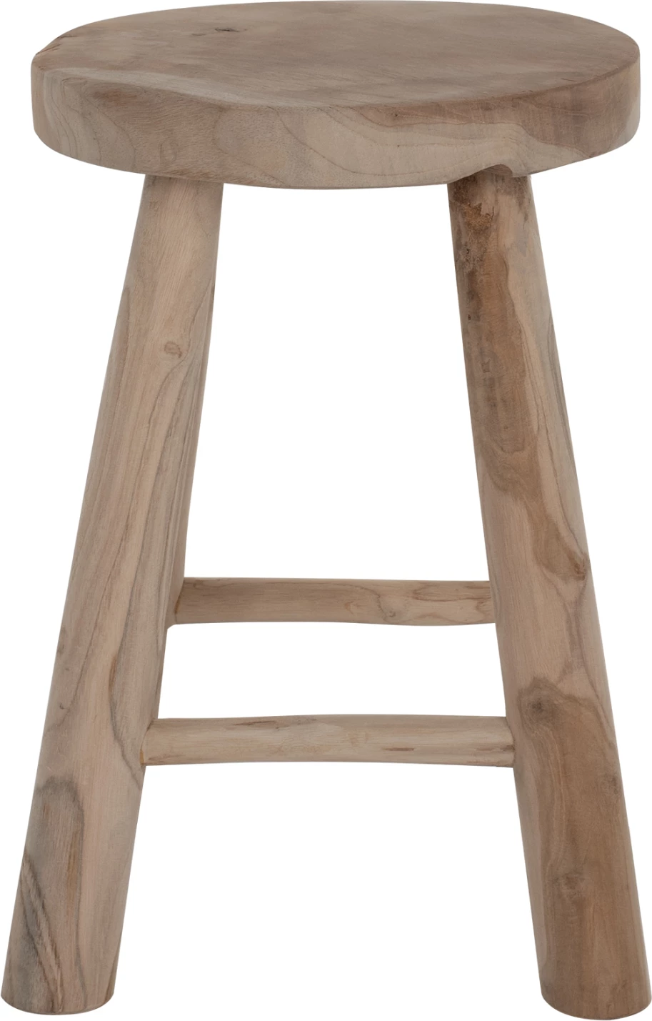 Karrige për bar KONT FH9337 dru tik i fortë e shkurtër natyrale Φ30Χ45Ηcm