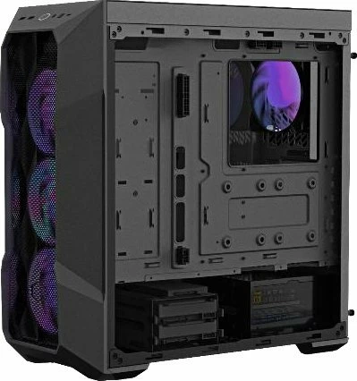 Kasë Cooler Master TD500 MAX ARGB TD500V2-MGNN85-SL0, Midi Tower ATX/e-ATX, me PSU GXII 850W ATX 3.0, AIO Atmos 360, USB-C, zezë