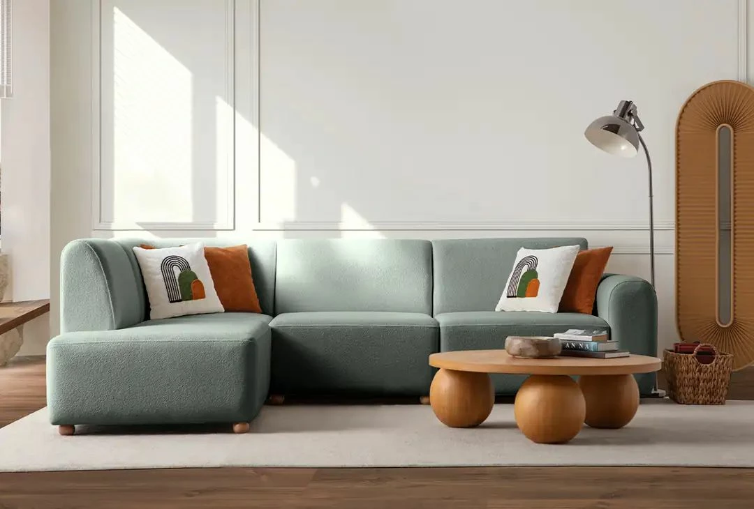 Këndare Atelier del Sofa, S-Loft, kënd i majtë, ngjyrë jeshile deti