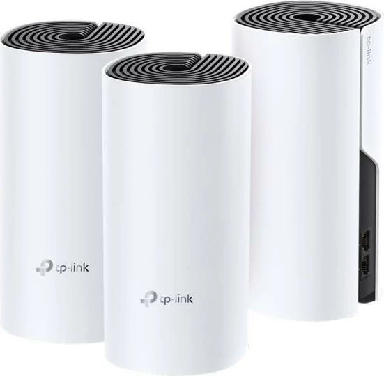 Ruter/Access Point Mesh TP-Link Deco M4 AC1200 dual-band Wi‑Fi 1Gbps, set 3-pack, e bardhë