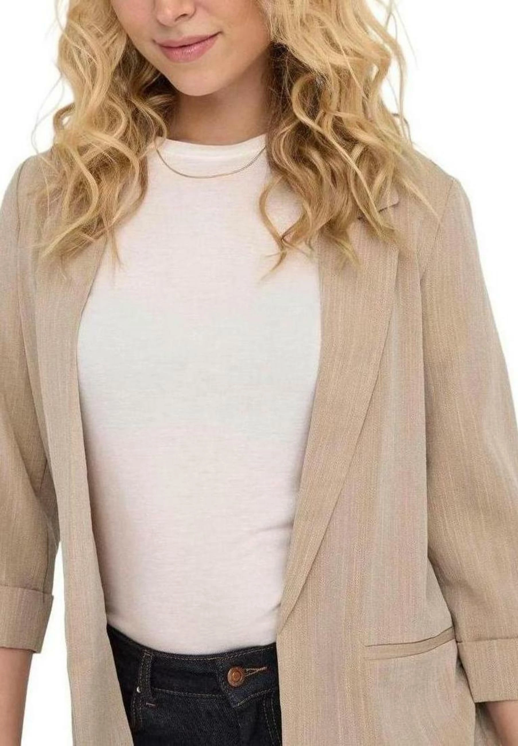 Blazer për femra Only Onlmarsa 15308084, bezhë [Madhësia: XS]