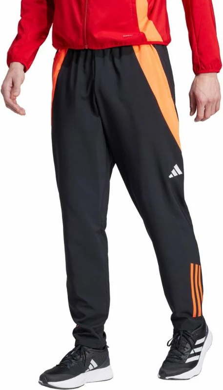 Pantallona sportive adidas për meshkuj, të zeza dhe portokalli [Madhësia: S]
