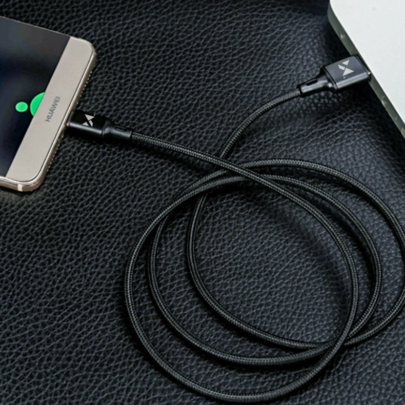 Kabllo USB në USB Type-C Wozinsky WUC-C2B, 2m, 2.4A, e zezë