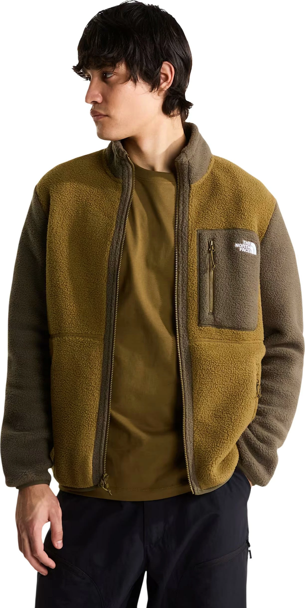 Jakne The North Face Yumiori Full Zip NF0A883R për meshkuj, e gjelbër ulliri