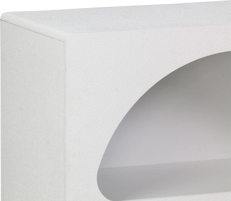Raft librash Emersi, MDF, ngjyrë e bardhë, 70x35x100cm