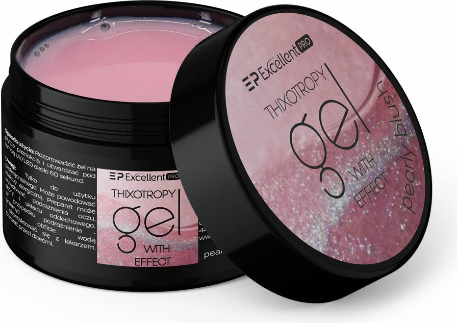 Gel ndërtues për thonj Excellent PRO Thixotropy Pearl Blush për femra, 15g