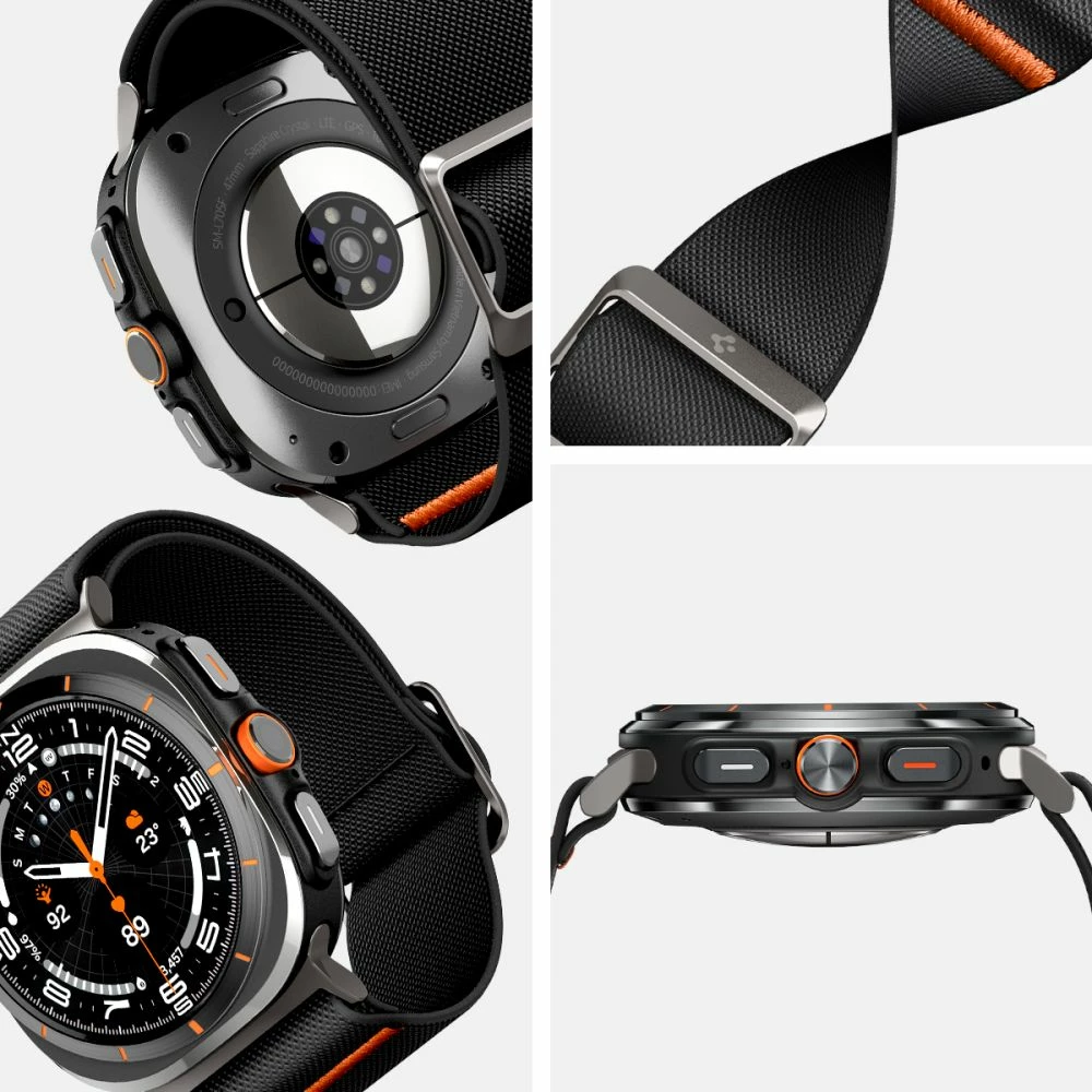 Rrip Spigen Fit Lite për Galaxy Watch Ultra 47mm, i zi