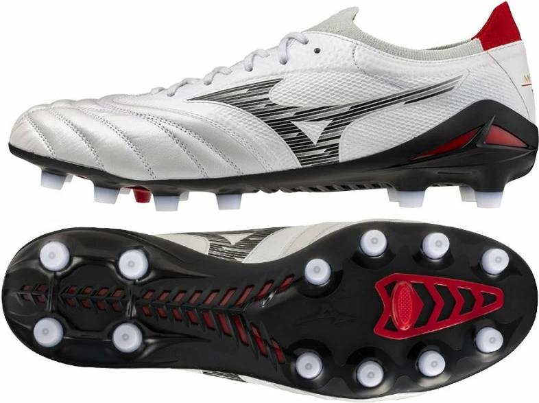 Atlete futbolli për meshkuj Mizuno, të bardha