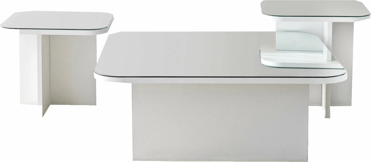 Set tavolinash kafeje Hanah Home, Jazz, e bardhë