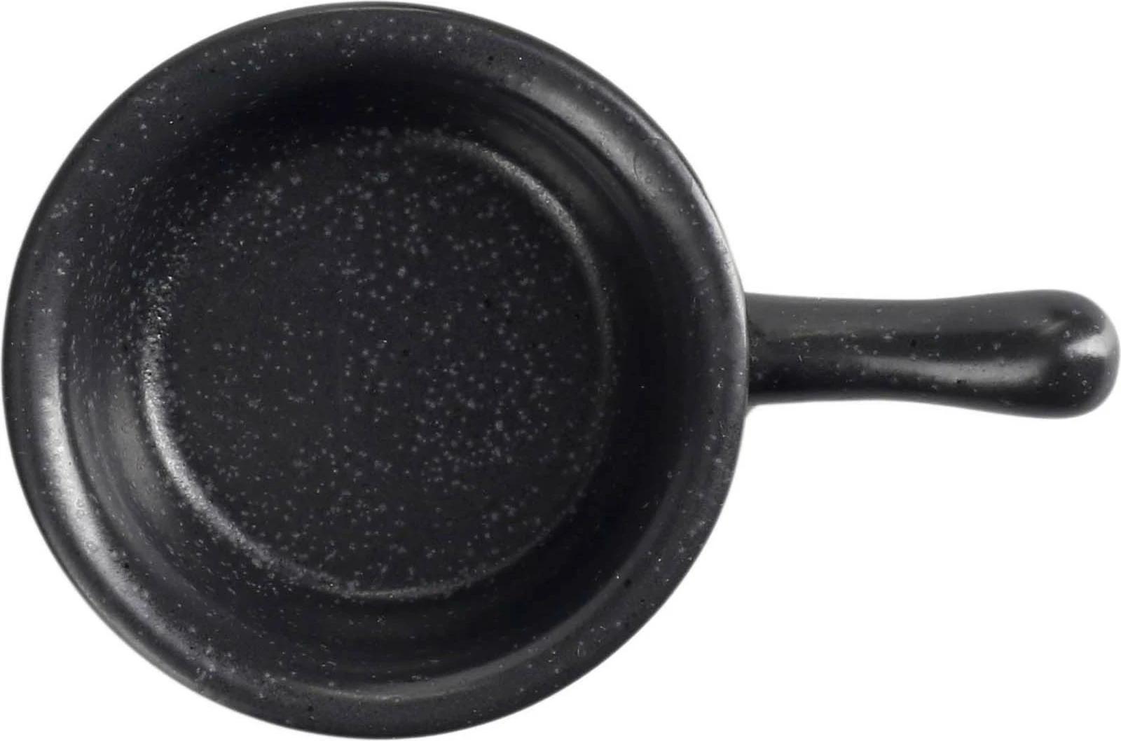 Mini pjatë me dorezë Porland Seasons Coal 60 mm 40 ml, e zezë, set 6 copë