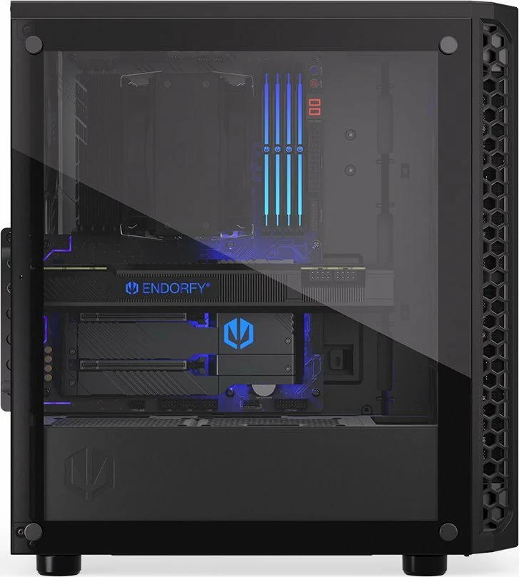 Kasë Endorfy Signum 300 Air EY2A005 Midi Tower ATX/mATX/Mini-ITX, panel anësor xham i kalitur, 4x Stratus 120 PWM fanë, e zezë