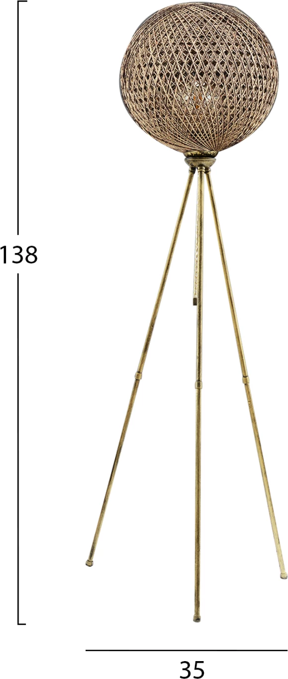Llambë dyshemeje, ngjyrë ari, FH7495.01, 35x138 cm