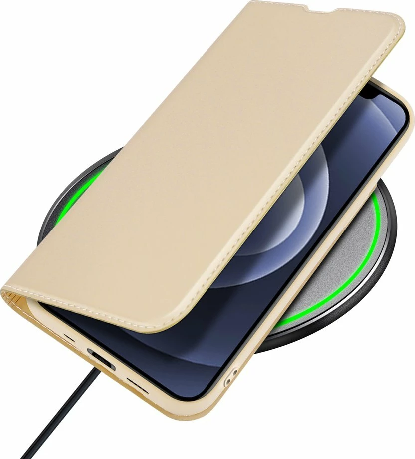 Mbështjellës Dux Ducis Skin Pro Bookcase për iPhone 13 mini, ari