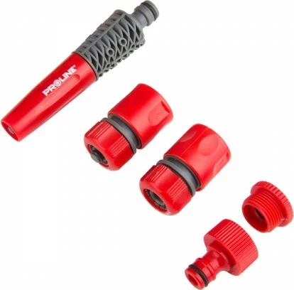 Spërkatës uji PROLINE 99331, ABS, lidhje 1/2" dhe 3/4", set 4 pjesë, e kuqe