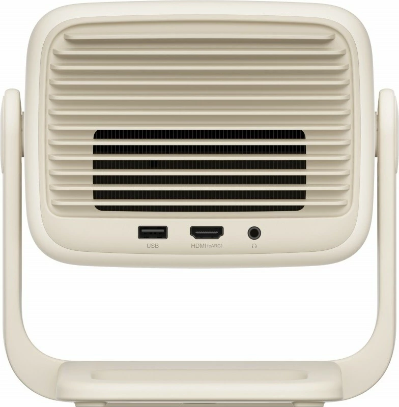 Projektor LED FHD, JMGO N1S Nano J61-7K1, 460 ISO lumens, Google TV, 200 inç maksimum, HDMI 2.1, Wi‑Fi/Bluetooth, bezhë