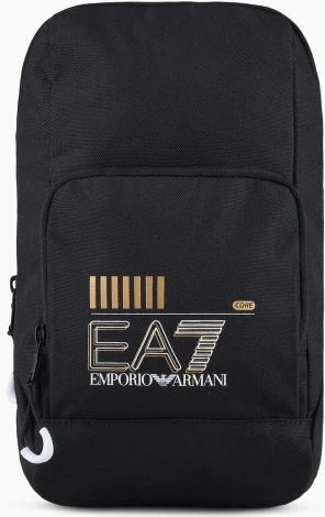 Çantë krahu për meshkuj Emporio Armani, e zezë