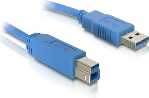Kabllo USB 3.0 DeLOCK, USB-A në USB-B, 1.8 m, SuperSpeed, blu
