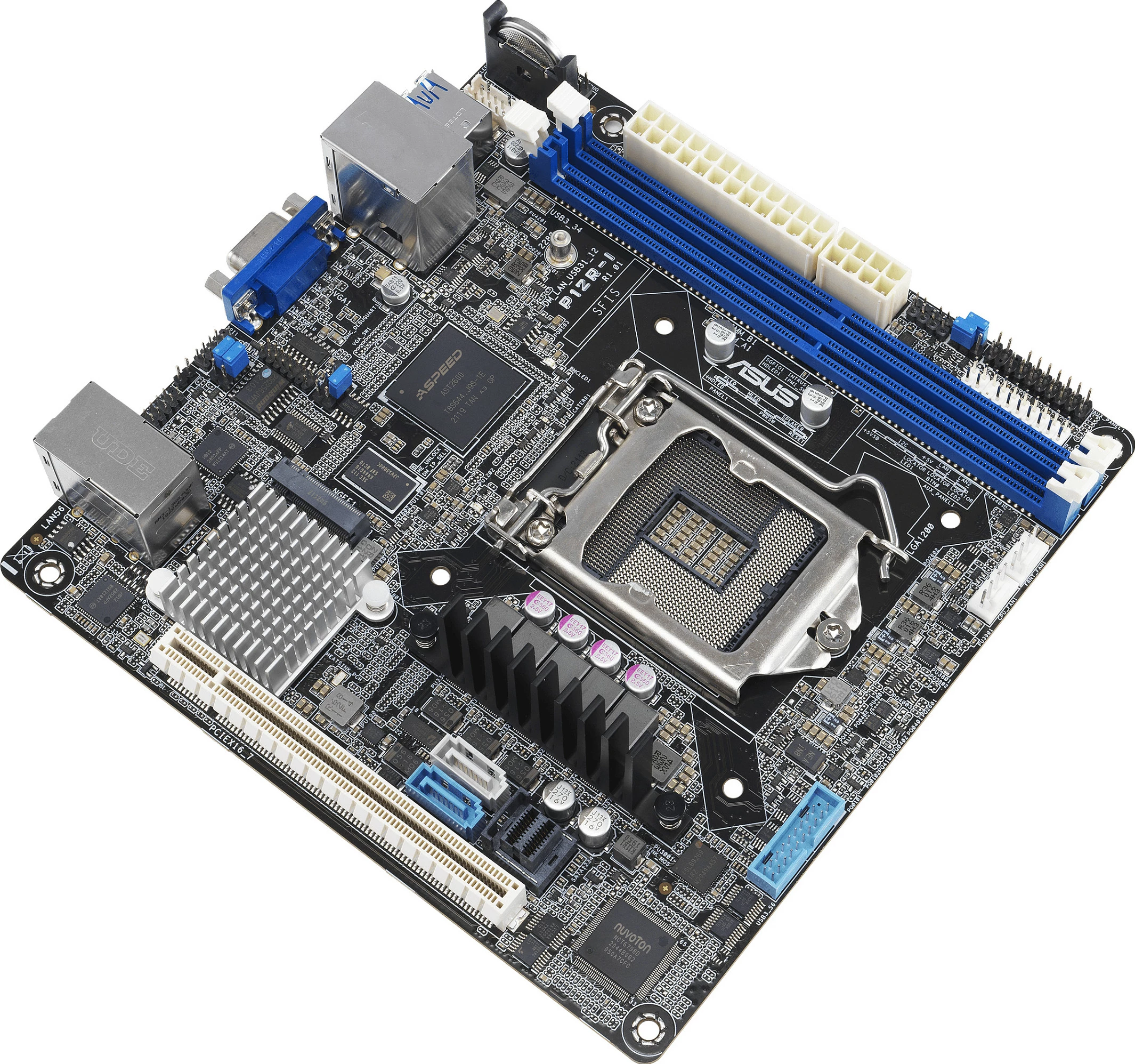 Pllakë amë ASUS P12R-I/ASMB10, LGA1200, Intel C252, DDR4 deri 64GB, 3x LAN