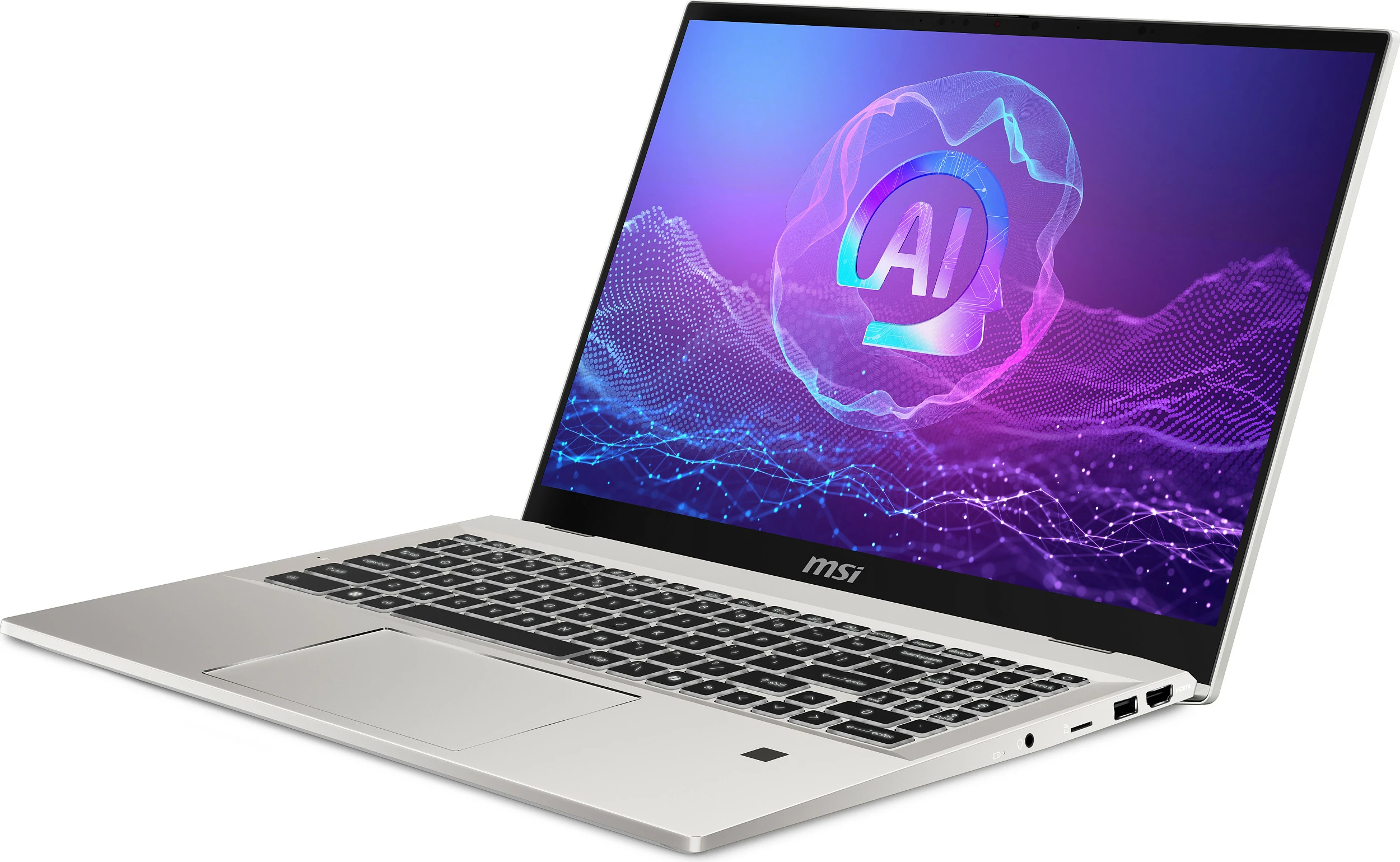 Laptop MSI Prestige A16 AI+ A3HMG-036, 16", Ryzen AI 9, 32GB RAM, 1TB SSD, Urban Silver