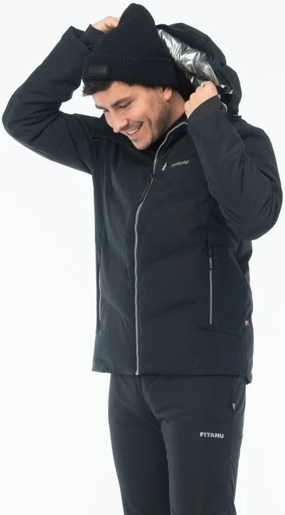 Jakne për meshkuj Fitanu CERTIS PRIMALOFT, e zezë