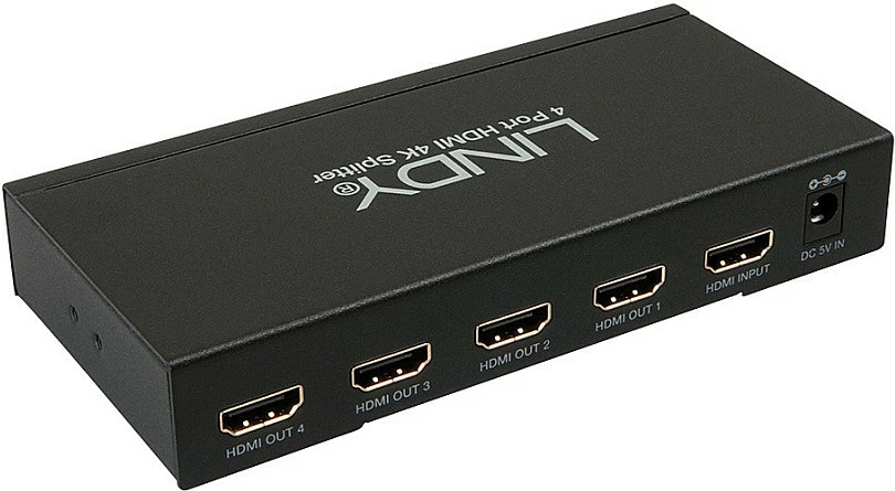 Splitter HDMI LINDY 4-Port 10.2G, 4K, i zi
