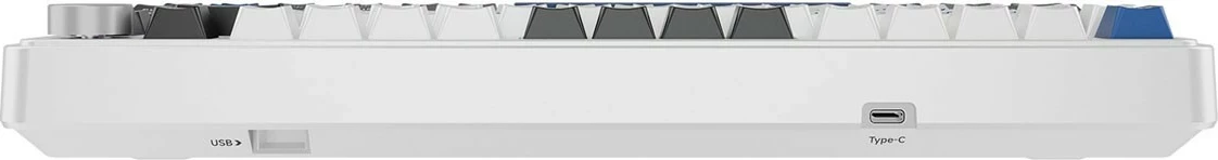 Tastierë mekanike wireless Rampage Quell Pro, 75%, RGB, Hot-Swap, Bluetooth/2.4G, e bardhë