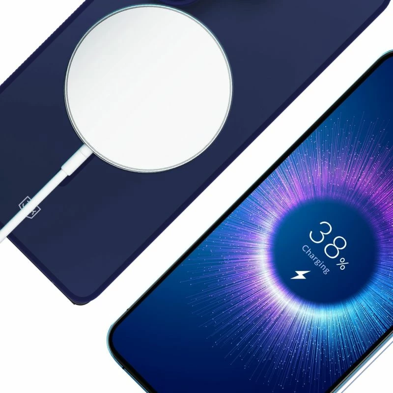 Kapak telefoni 3mk Smoke MagCase për Samsung Galaxy S25 Ultra, kaltër-transparente