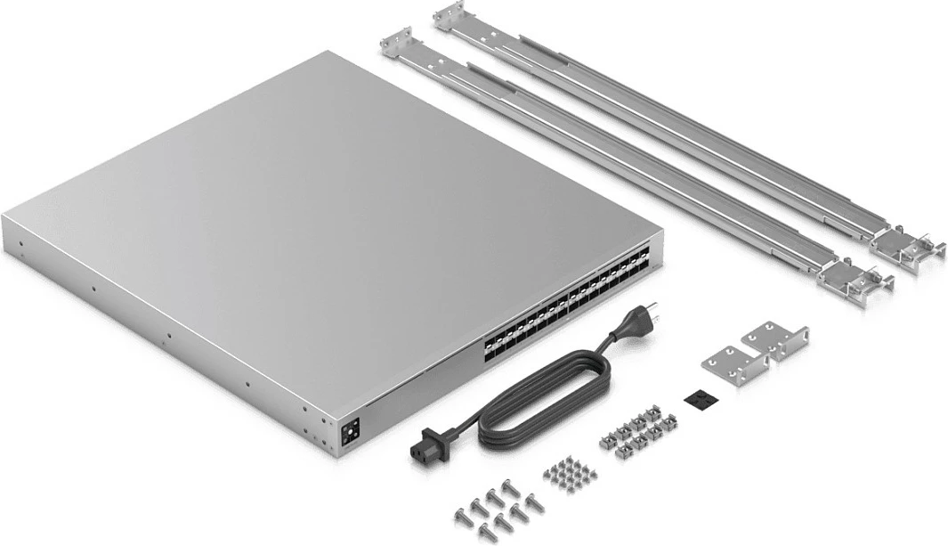 Switch Ubiquiti USW-Pro-XG-Aggregation, 32 port, 10G, 1U rackmount, gri