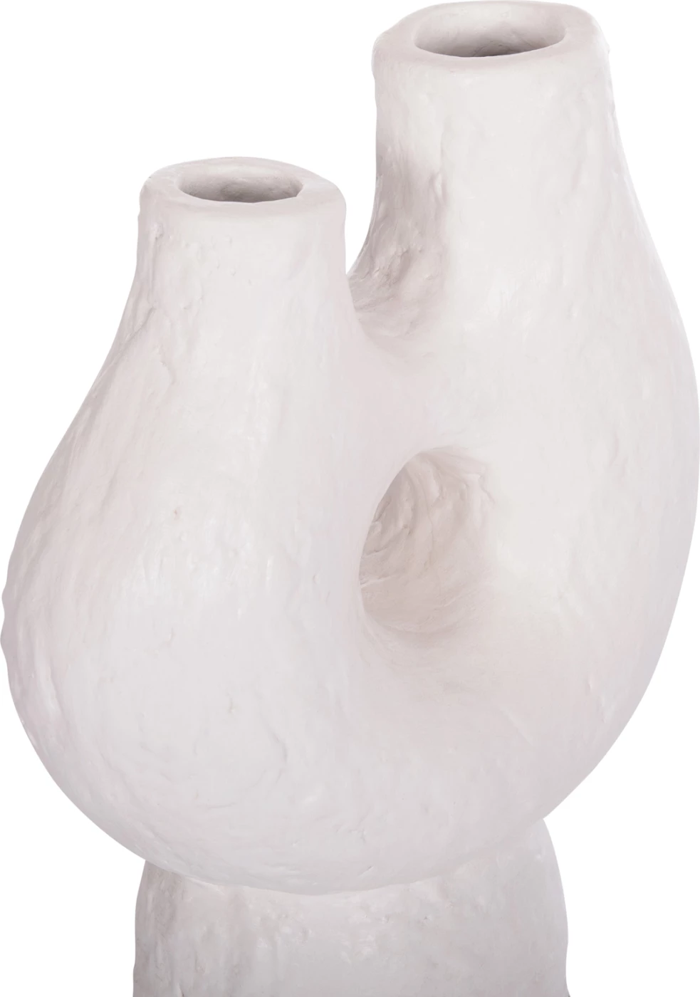 Vazo dekorative tavoline NAMENTIS FH4665.02S, terrakotë, ngjyrë e bardhë, 26x15x32.5cm