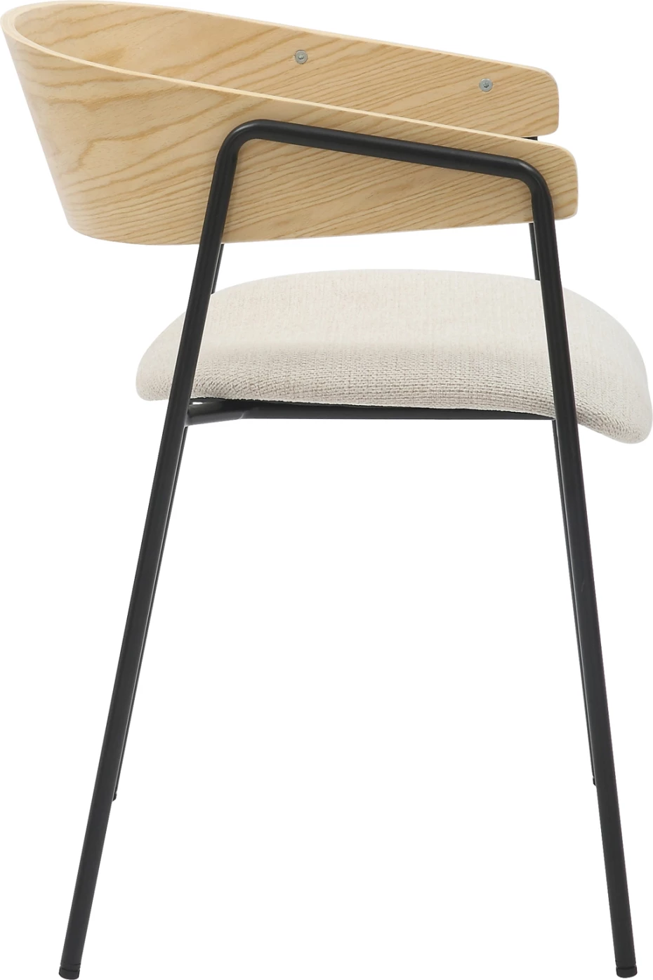 Karrige për ngrënie KORIN FH9975.01 metal-bezhë, dru, 54x51x72.5H cm, set prej 2 copë