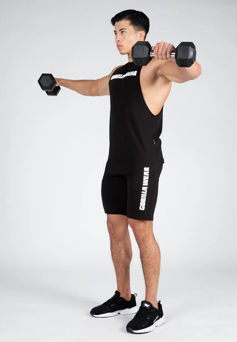 Milo Drop Armhole Tank Top - Black [Madhësia: 2XL]
