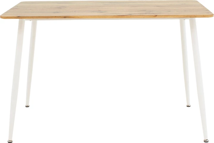 Set tavoline me karrige, Cuba-Parker, 5 pjesë, ngjyrë sonoma-e bardhë, 120x80x75cm