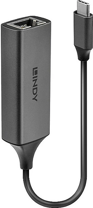 Adapter USB-C në Gigabit Ethernet LINDY, USB 3.2 Gen 1 5 Gbit/s, argjendtë