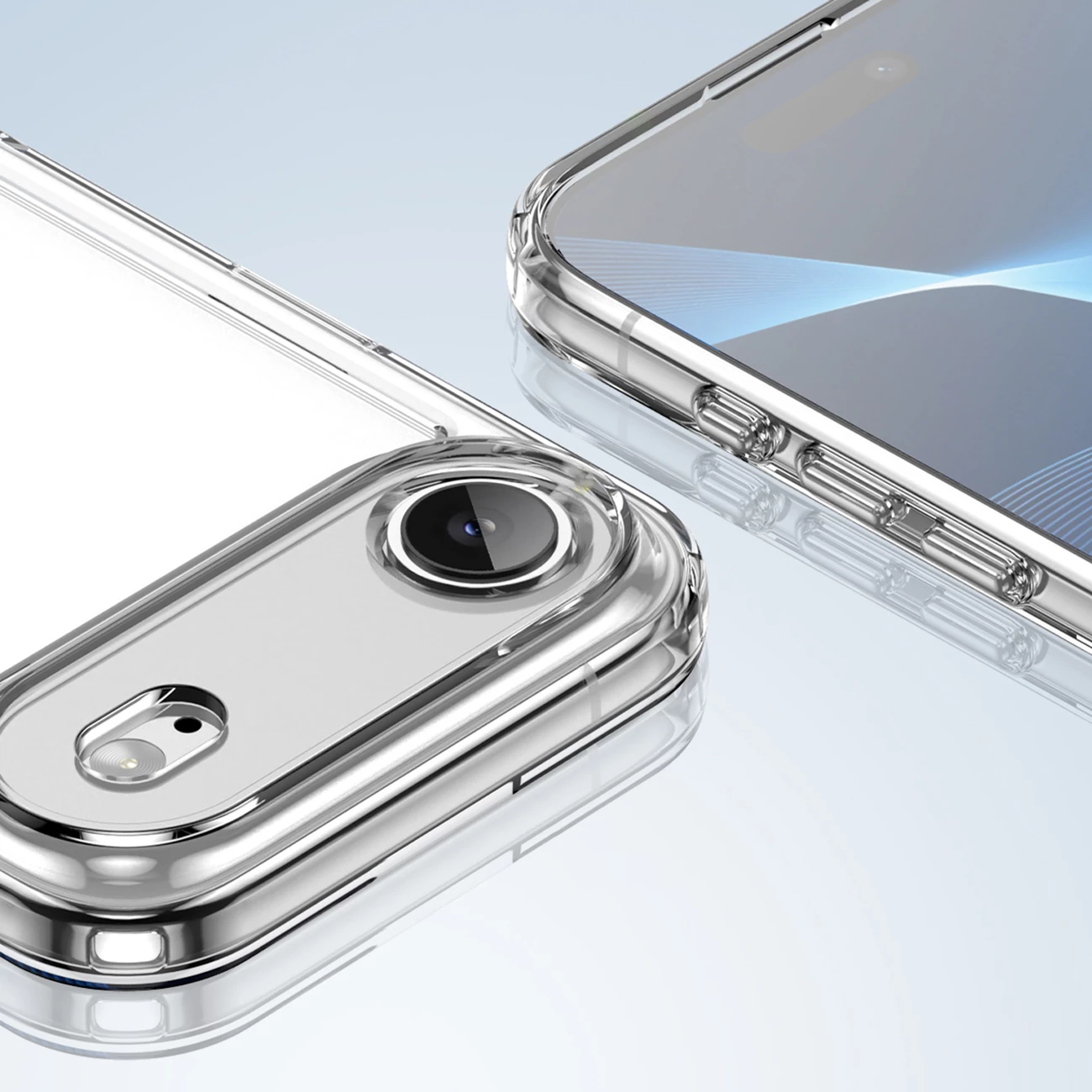 Mbështjellës Hurtel Outer Space për iPhone 17 Air, MagSafe, Transparent