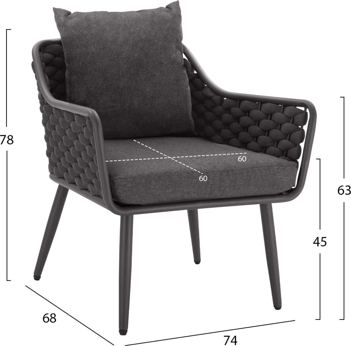 Set ulëse për kopsht FH5711, 4 pjesë, hiri