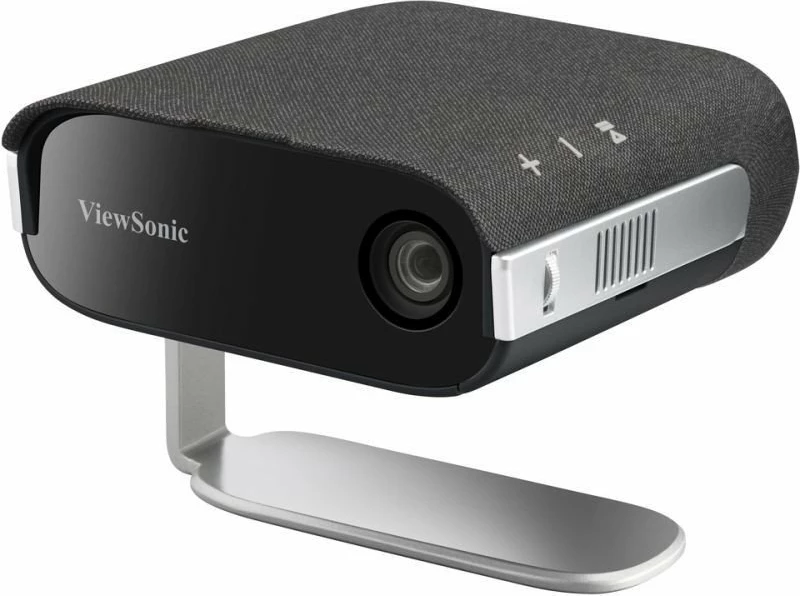 Projektor LED portativ ViewSonic M1X, WVGA 800x480, 150 lm, Wi-Fi/Bluetooth, bateri e integrume, 0.8 kg, zi/argjend, me çantë + telekomandë