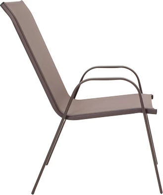 Tavolinë me karrige për terasë Ensure-Calan set 5 copë metal-tekstiline kafe