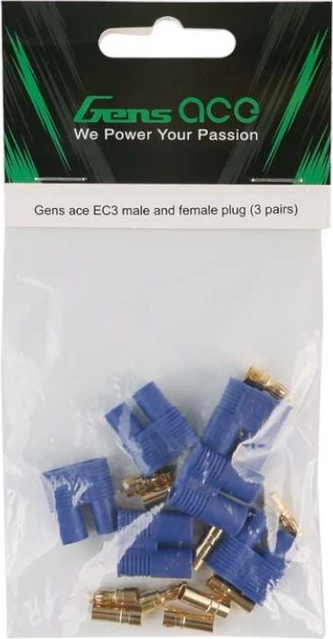 Set konektorë EC3 Gens ace GEAEC33, 3 palë, kaltër