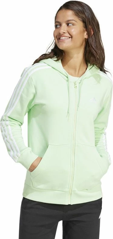 Duks me kapuç adidas për femra, jeshile