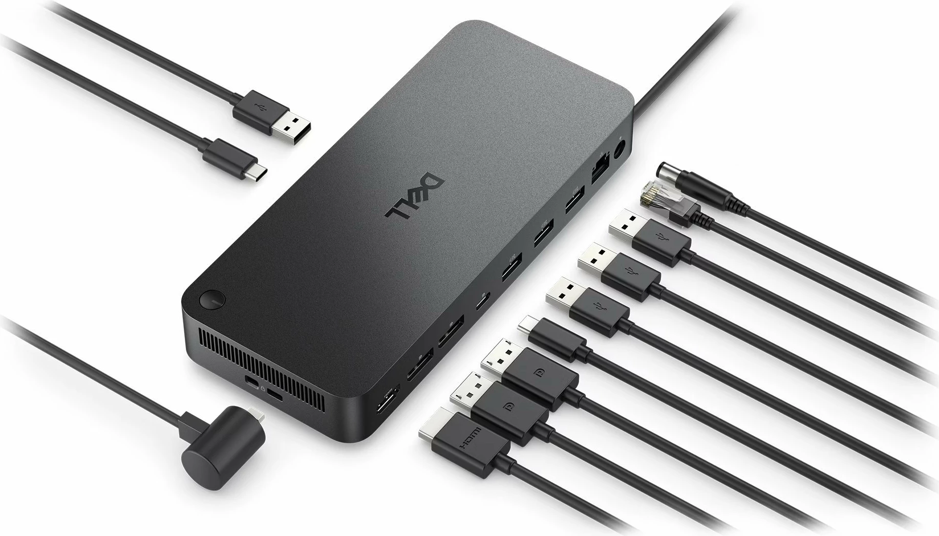 Stacion docking USB-C Dell Pro Dock WD25 (210-BRFQ), 100W Power Delivery, 2x DisplayPort, 1x HDMI, 4x USB-A, 2x USB-C, 2.5GbE, i zi